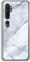 Case Company® - Xiaomi Mi Note 10 hoesje - Witte marmer - Soft Cover Telefoonhoesje - Bescherming aan alle Kanten en Schermrand