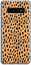 Case Company® - Samsung Galaxy S10 4G hoesje - Panter - Soft Cover Telefoonhoesje - Bescherming aan alle Kanten en Schermrand