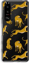 Case Company® - Sony Xperia 5 III hoesje - Luipaard - Soft Cover Telefoonhoesje - Bescherming aan alle Kanten en Schermrand