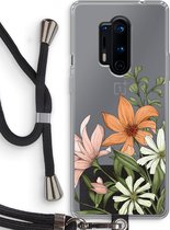 Case Company® - OnePlus 8 Pro hoesje met Koord - Floral bouquet - Telefoonhoesje met Zwart Koord - Bescherming aan alle Kanten en Over de Schermrand