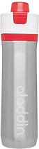 waterfles Active Hydration RVS 600 ml zilver/rood