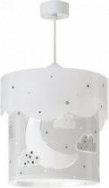 hanglamp Maan junior 65 x 33 cm E27 wit/grijs