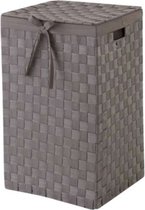 vierkante wasmand Stan textiel 45 liter taupe