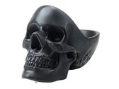 bureau organizer Skull 12,5 x 16 cm polyresin zwart