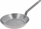 grillpan Mineral B Element 32 cm staal zilver