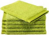 washandjes Contessa 16 x 22 cm lime 6 stuks