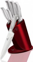 messenset Kikoza Collection RVS rood 6-delig