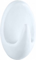 wandhaak met strip 4 cm ABS wit 3 stuks