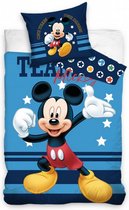 dekbedovertrek Team Mickey 140 x 200 cm / 65 x 65 cm