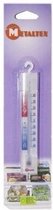 thermometer diepvries/koelkast 15,5 cm polystyreen wit