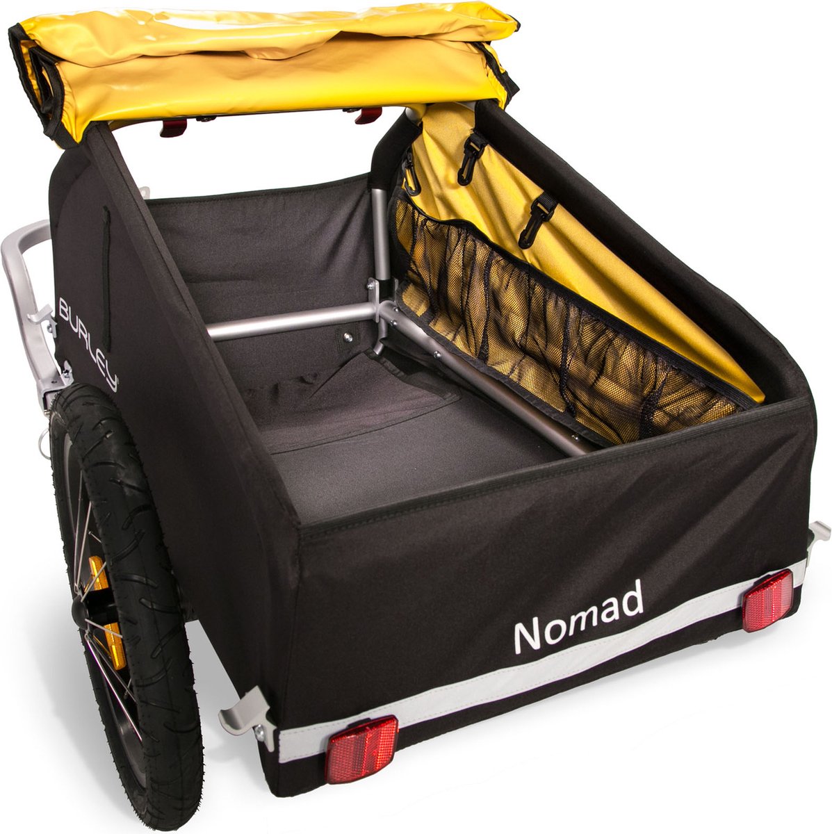 Dijk Voorverkoop Makkelijk in de omgang Burley Nomad Fietskar bagage - 16 inch - Geel | bol.com