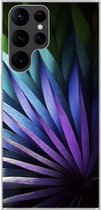 Geschikt voor Samsung Galaxy S22 Ultra hoesje - Bloemen - Geometrie - Abstract - Siliconen Telefoonhoesje