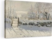 Artaza Toile Peinture La Pie, La Pie - Claude Monet - 90x60 - Art - Impression Sur Toile