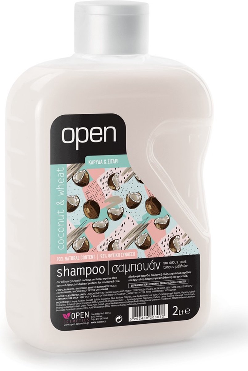 Messinian Spa Open Shampoo tegen Droog Haar (2 liter)