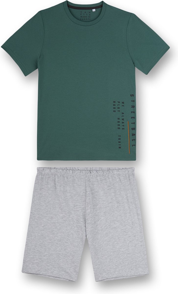 Sanetta pyjama korte broek jongen Sea Pine maat 128