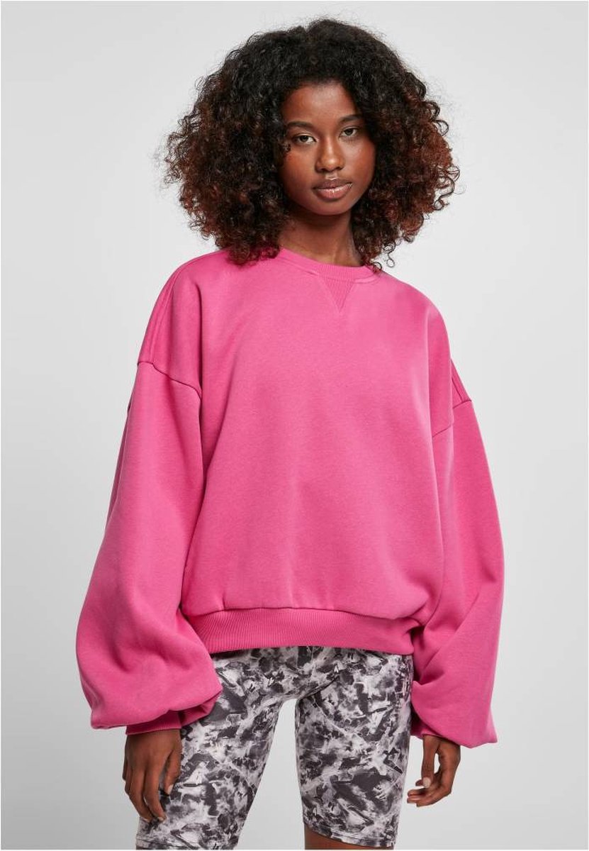 Urban Classics Oversized Triangle Crewneck sweater/trui XS/S Paars