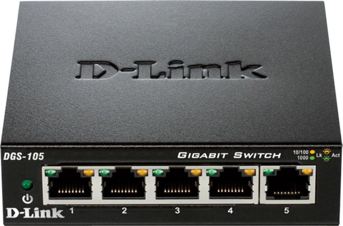 D-Link DGS-105 - Netwerkswitch - 5-poorts - Unmanaged