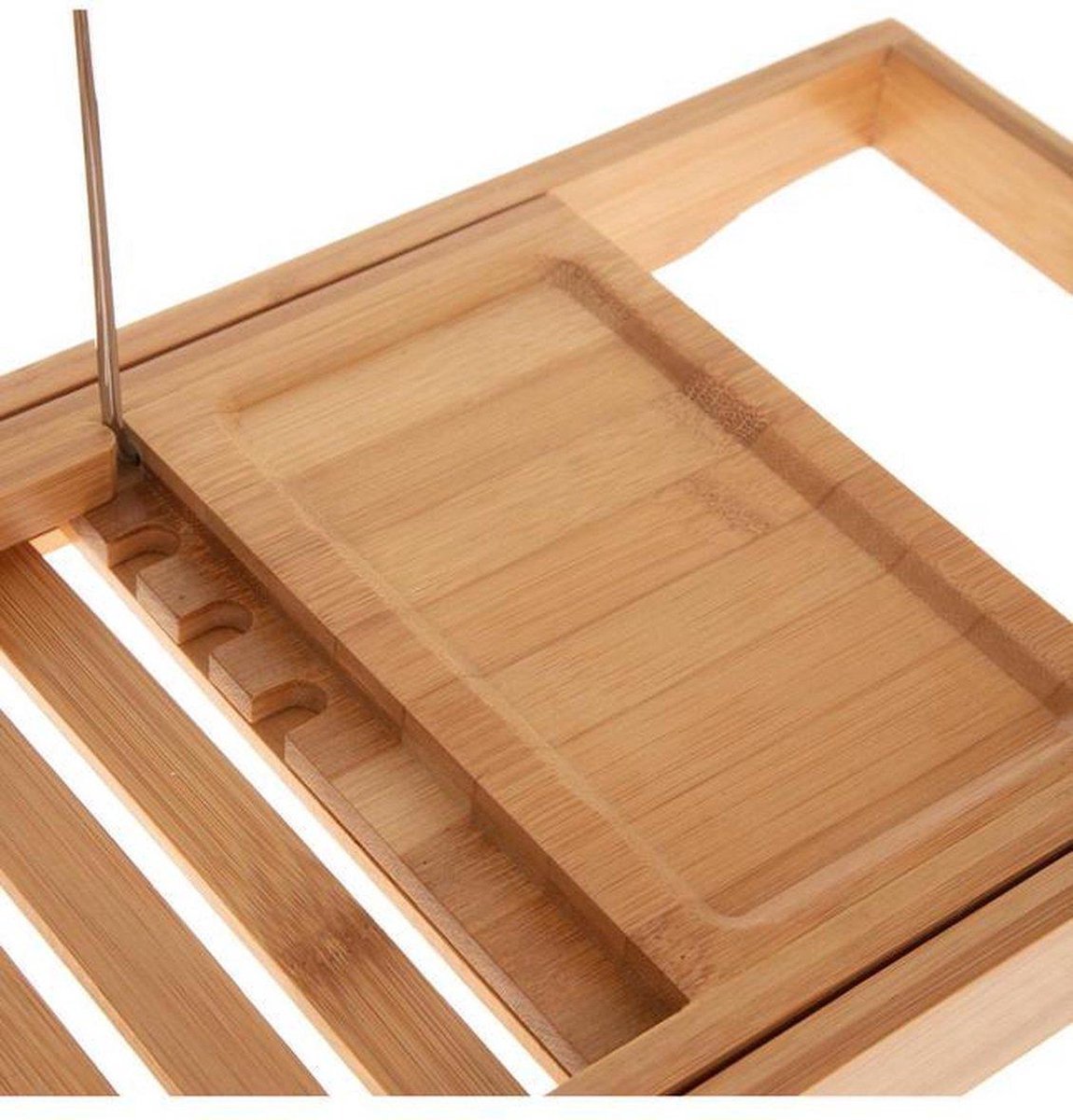 IGOODS - Bamboe Badrek Uitschuifbaar - badplank - Bamboo Brug Verstelbaar