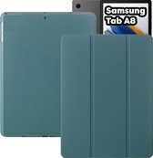 Tablet Hoes + Standaardfunctie - Geschikt voor Samsung Tab A8 Hoes - 10.5 inch (2021-2022) - Donker Groen