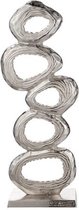 Sculptuur - Beeld - "Rings" - Zilver - Decoratief Figuur - Ringen - 22 cm x 52 cm