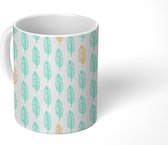 Mok - Koffiemok - Veren - Bladeren - Patronen - Mokken - 350 ML - Beker - Koffiemokken - Theemok
