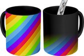 Magische Mok - Foto op Warmte Mokken - Koffiemok - Regenboog - Patronen - Pride - Magic Mok - Beker - 350 ML - Theemok