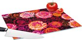 Glazen Snijplank - 39x28 - Rozen - Patronen - Bloemen - Snijplanken Glas