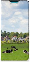 Smartphone Hoesje Geschikt voor Samsung Galaxy A73 Wallet Book Case Hollandse Koeien