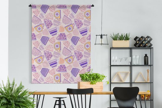 Tapisserie - Tapisserie - Motifs - Tasses - Thee - 150x200 cm - Tapisserie