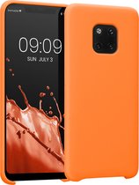 kwmobile telefoonhoesje geschikt voor Huawei Mate 20 Pro - Hoesje met siliconen coating - Smartphone case in fruitig oranje