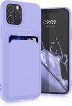 kwmobile telefoonhoesje geschikt voor Apple iPhone 11 Pro - Hoesje met pasjeshouder - TPU case in lavendel