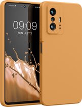 kwmobile telefoonhoesje voor Xiaomi 11T / 11T Pro - Hoesje voor smartphone - Back cover in goud-oranje