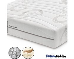 Matras 140x200 - Nasa Traagschuim - Pocketvering 9-zones - Cool & Fresh -  ca. 21cm dik