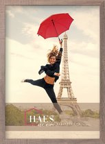 HAES DECO - Houten fotolijst Paris bruin voor 1 foto formaat 50x70 - SP001505