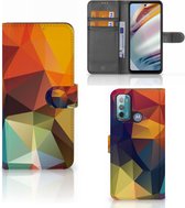 Leuk Hoesje Motorola Moto G60 Smartphone Cover Polygon Color