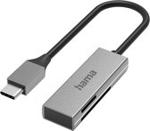 Hama USB-kaartlezer, USB-C, USB 3.0, SD/microSD, alu