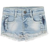 Koko Noko meisjes korte jeans met rafels Blue