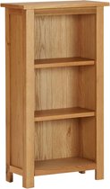 vidaXL Boekenkast smal 45x22,5x82 cm massief eikenhout en MDF