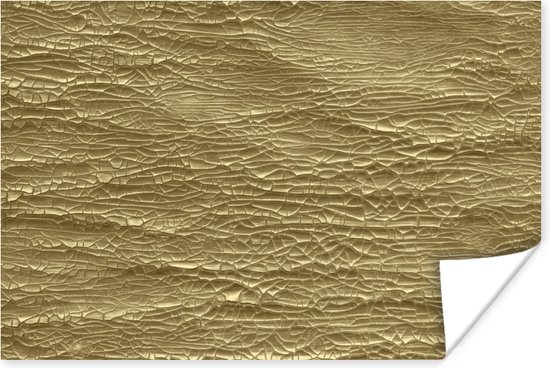 Poster Gold - Structuur - Luxe - 180x120 cm XXL