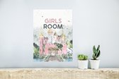 Poster Spreuken - Girls room - Meisjes - Quotes - Kids - Baby - Meiden - 30x40 cm - Poster Babykamer