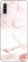 Coque Samsung Galaxy A70 - Marbre - Rose - Rouge - Coque de téléphone en Siliconen