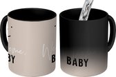 Magische Mok - Foto op Warmte Mokken - Koffiemok - Welcome baby - Quotes - Baby - Spreuken - Kids - Kinderen - Magic Mok - Beker - 350 ML - Theemok - Mok met tekst