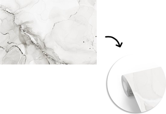Papier Peint - Papier Papier peint photo Marbre - Zwart - Motifs - Largeur 330 cm x Hauteur 220 cm