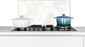 Spatscherm keuken 70x30 cm - Kookplaat achterwand Marmer - Geel - Patronen - Muurbeschermer - Spatwand fornuis - Hoogwaardig aluminium