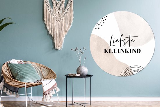 Wall Circle - Wall Circle Indoor - Citation - Enfants - Famille - ⌀ 150 cm - Décoration murale - Peintures Ronds