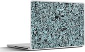 Laptop sticker - 11.6 inch - Blauw - Kristallen - Graniet - 30x21cm - Laptopstickers - Laptop skin - Cover