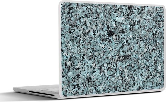 Laptop sticker - 11.6 inch - Blauw - Kristallen - Graniet - 30x21cm - Laptopstickers - Laptop skin - Cover