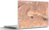 Laptop sticker - 15.6 inch - Rood - Kristal - Graniet - 36x27,5cm - Laptopstickers - Laptop skin - Cover