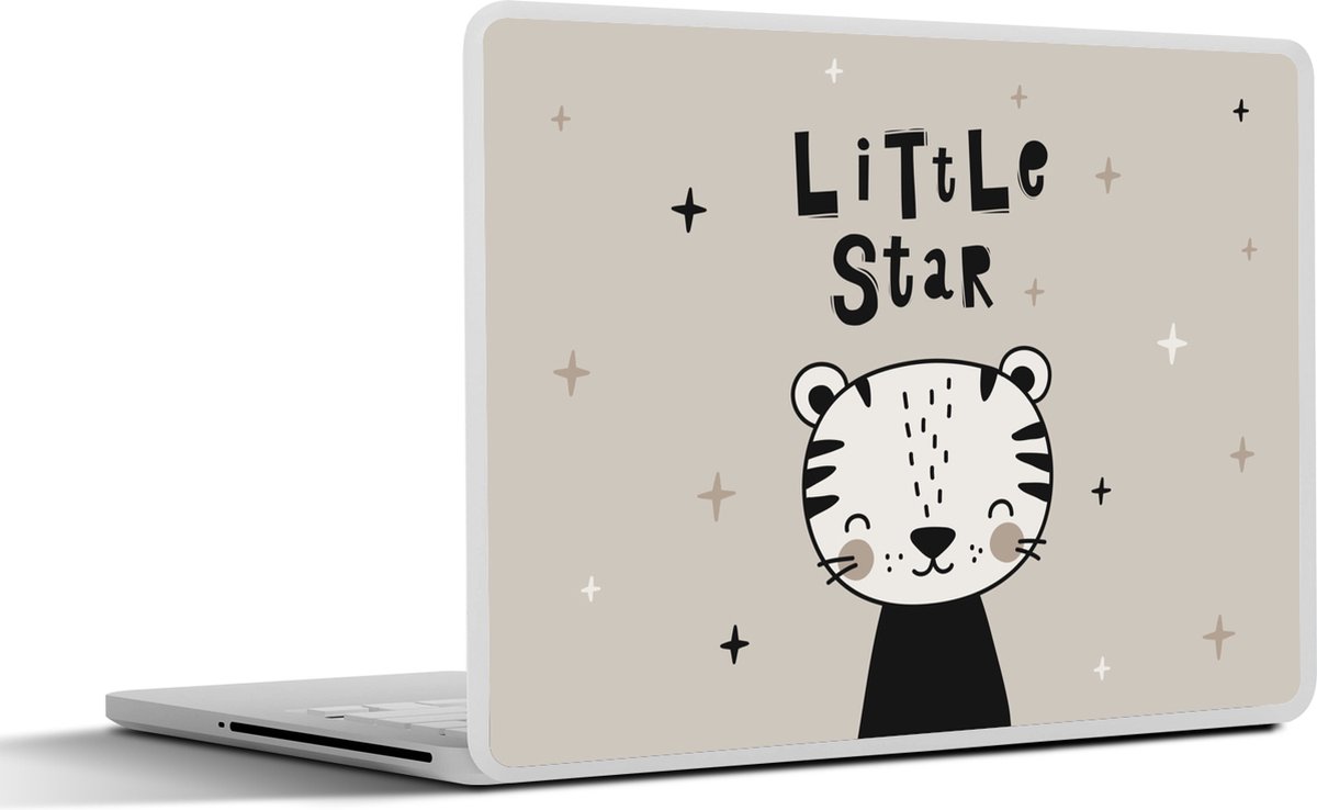 Laptop sticker - 17.3 inch - Quotes - Little star - Spreuken - Kids - Baby - Jongens - Meiden - 40x30cm - Laptopstickers - Laptop skin - Cover
