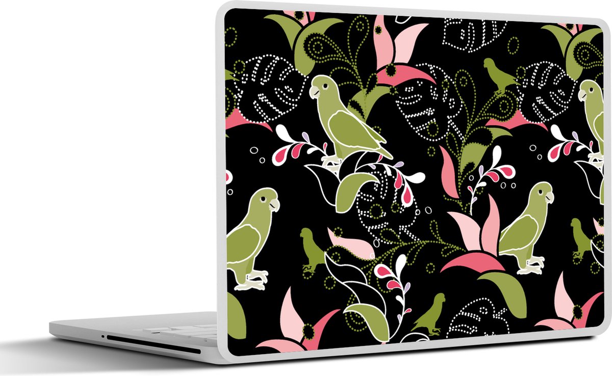 Laptop sticker - 12.3 inch - Jungle - Vogel - Patronen - 30x22cm - Laptopstickers - Laptop skin - Cover